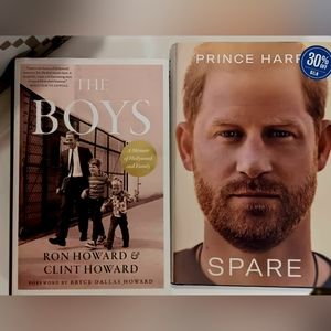Two books.  Gently used Spare and The Boys